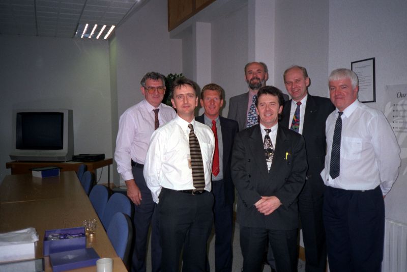 Paul McNicholl; Mike Dolan; Nick Munro; Martin Butters; Ian Skinner; Haydn Worrall; Paul Totton. 